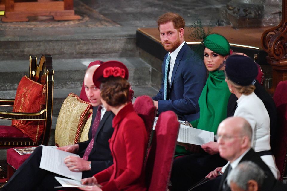 Prinz William und Herzogin Meghan am 9. März in der Westminster Abbey. 