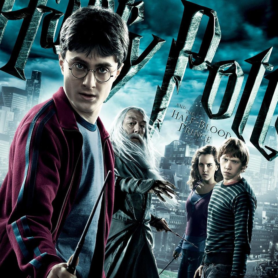 Daniel Radcliffe, Michael Gambon, Emma Watson und Rupert Grint in "Harry Potter und der Halbblutprinz"