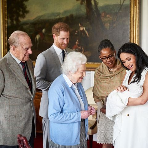 Prinz Philip, Prinz Harry, Queen Elizabeth, Doria Ragland, Herzogin Meghan, Archie Harrison Mountbatten-Windsor