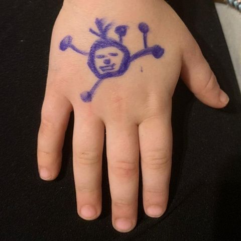 Mit dieser süßen Zeichnung erklärt ein Vater seinem vierjährigen Sohn die Wichtigkeit des Händewaschens in Zeiten der Coronakrise.