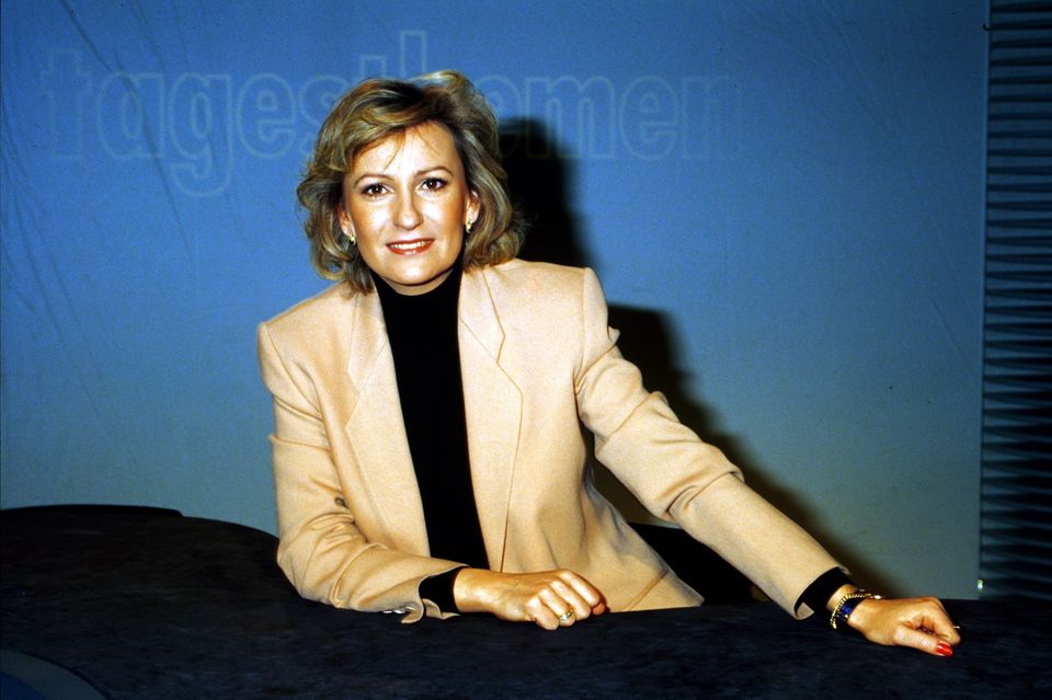 Sabine Christiansen moderiert von 1987 bis 1997 die "Tagesthemen".