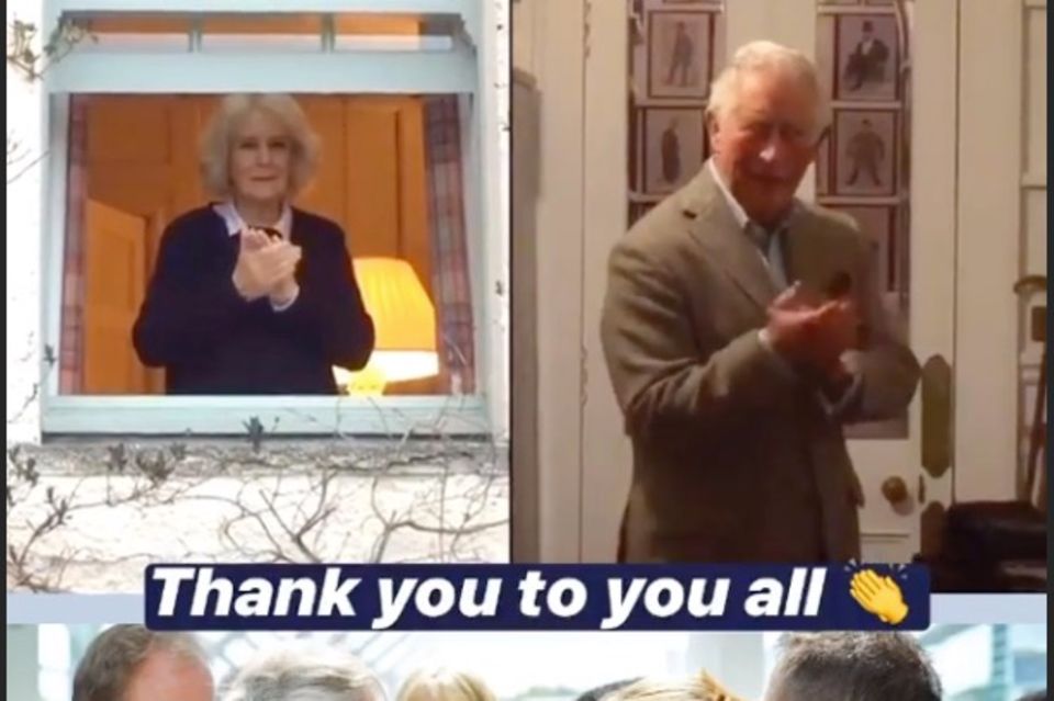 Herzogin Camilla und Prinz Charles bedanken sich via Instagram