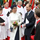 9. März 2020  Beim Gottesdienst anlässlich des Commonwealth Days zeigen sich Gräfin Sophie und Prinz Edward in bester Laune.