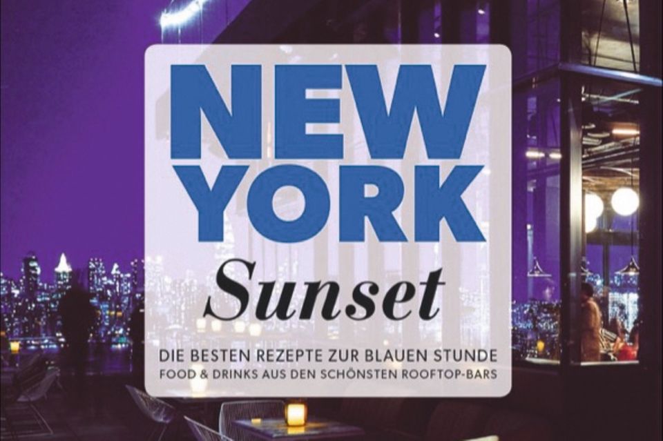Gourmet: Von Antipasti und Mezze über Tapas und Fingerfood bis hin zu Cocktails und Longdrinks: Profis aus den beliebtesten New Yorker Rooftop-Bars verraten ihre kulinarischen Highlights für den perfekten Feierabend-Snack. ("New York Sunset", Christian Verlag, 192 S., 24,99 Euro) Von Antipasti und Mezze über Tapas und Fingerfood bis hin zu Cocktails und Longdrinks: Profis aus den beliebtesten New Yorker Rooftop-Bars verraten ihre kulinarischen Highlights für den perfekten Feierabend-Snack. ("New York Sunset", Christian Verlag, 192 S., 24,99 Euro)