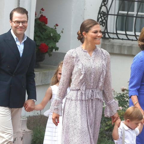 Kronpinzessin Victoria, Prinz Daniel, Prinzessin Estelle, Prinz Oscar und Königin Silvia