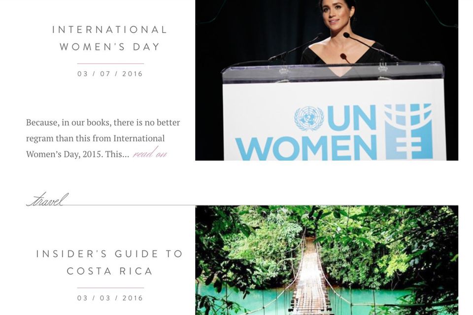 Herzogin Meghan: Von den Vereinten Nationen nach Costa Rica - auf The Tig bekamen Fans Einblicke in die Themen, die Meghan Markle bewegen. Von den Vereinten Nationen nach Costa Rica - auf The Tig bekamen Fans Einblicke in die Themen, die Meghan Markle bewegen.