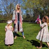 Nicky Hilton im Partnerlook mit ihren Kids