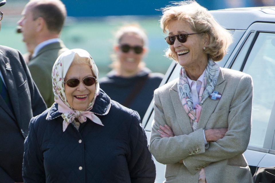 Diese beiden verstehen sich blendend: Queen Elizabeth und Penelope Knatchbull, Gräfin Mountbatten von Burma, bei der Royal Windsor Horse Show im Mai 2018.