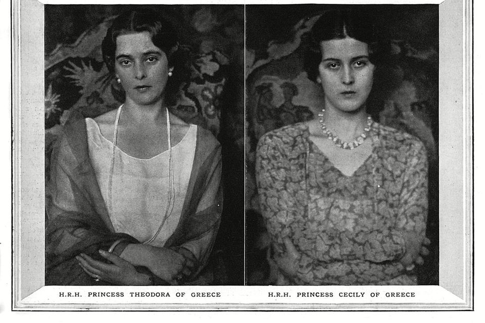 Britische Royals: Die vier Schwestern von Philip. Obere Reihe: Prinzessin Margarita (l.) und Prinzessin Sophia (r.). Untere Reihe: Prinzessin Theodora (l.) und Prinzessin Cecilie (r.). Die vier Schwestern von Philip. Obere Reihe: Prinzessin Margarita (l.) und Prinzessin Sophia (r.). Untere Reihe: Prinzessin Theodora (l.) und Prinzessin Cecilie (r.).