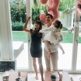 4. Mai 2020  Kurz vor der Geburt ihrer kleinen Schwester feiert Klara mit ihren Eltern Anna und Robert Lewandowski ihren dritten Geburtstag.
