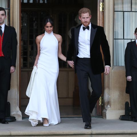 Herzogin Meghan + Prinz Harry auf dem Weg zu ihrem Hochzeitsempfang im Mai 2018