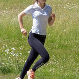 Prinzessin im Sprint: Elisabeth von Belgien trainiert schon mal für ihre Zeit auf der Militärschule, die im August beginnt.