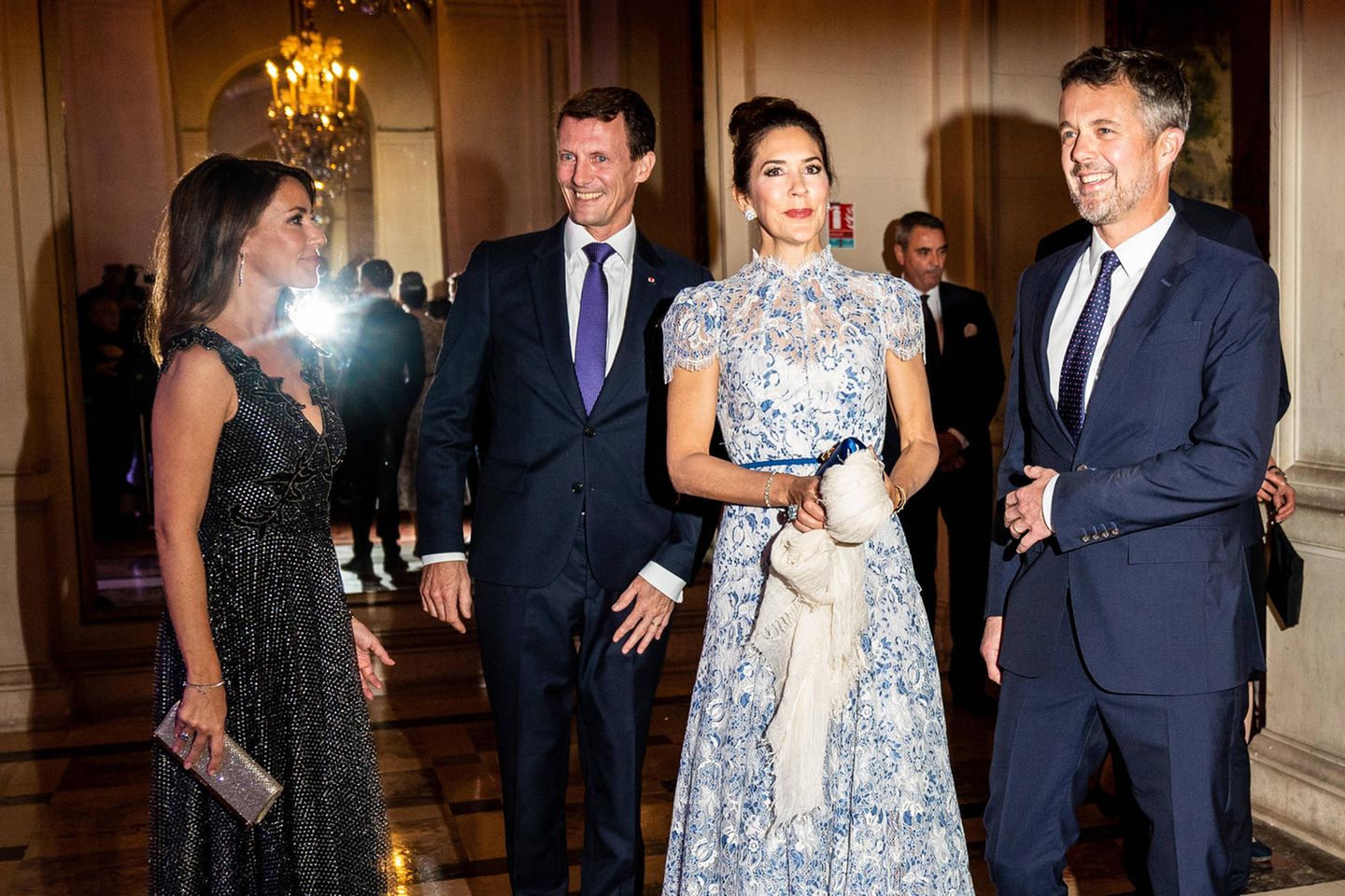 Die dänischen Royals Prinzessin Marie, Prinz Joachim, Prinz Frederik und Prinzessin Mary (v.l.n.r.)