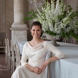 15. Juni 2020  Prinzessin Victoria ganz in Weiß.