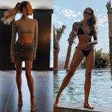 Auf Instagram postet Sophia Thomalla des öfteren sexy Bikini-Fotos von sich. Doch nun zeigt sich die hübsche Schauspielerin in einem direkten Body-Check-Vergleich: Zwischen den beiden Bildern sollen, wie sie sagt, zehn Kilogramm Körpergewicht liegen: "In einem 3/4 Jahr fast 10 Kilo plus", schreibt die 30 Jährige auf Instagram. Und für alle, denen die zehn Kilogramm nicht direkt ins Auge springen hat Sophia auch direkt eine Antwort: "Du siehst den Unterschied nicht? Macht nichts! Denn ich fühle ihn."
