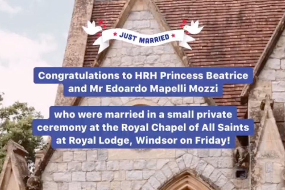 Meghan, Harry, William + Kate: Herzogin Catherine und Prinz William gratulieren Prinzessin Beatrice und Edoardo Mapelli Mozzi. Herzogin Catherine und Prinz William gratulieren Prinzessin Beatrice und Edoardo Mapelli Mozzi.
