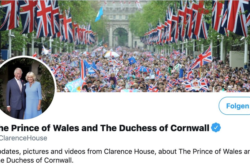 Der offizielle Twitter-Account von Prinz Charles und Herzogin Camilla