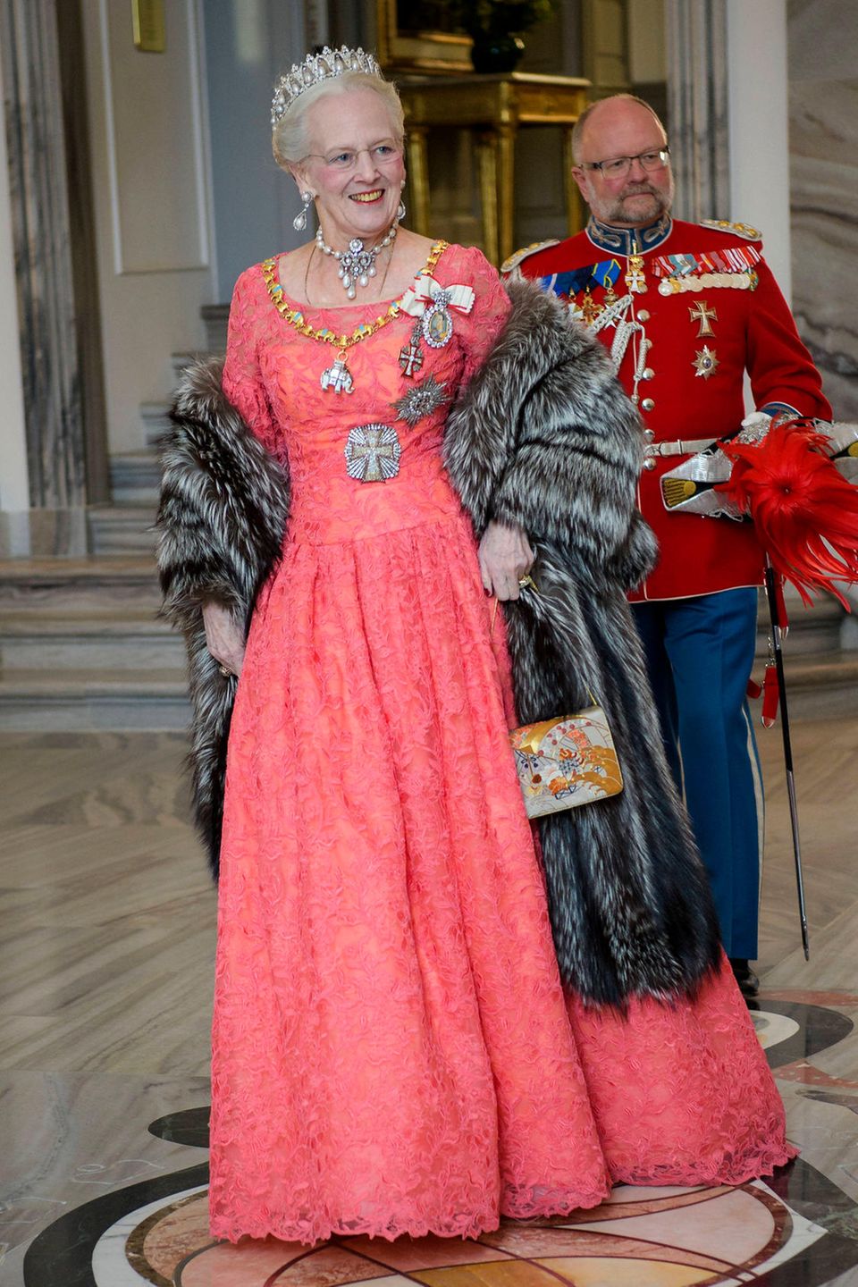 Margrethe, Königin von Dänemark, aus dem Haus Schleswig-Holstein-Sonderburg-Glücksburg (*1940) Margrethe, Königin von Dänemark, aus dem Haus Schleswig-Holstein-Sonderburg-Glücksburg (*1940)