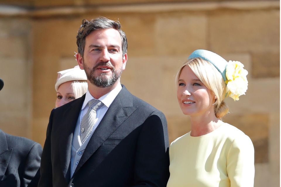 Royals: Markus Anderson und Izzy May am 19. Mai 2018 bei der Ankunft zur Hochzeit von Harry und Meghan. Markus Anderson und Izzy May am 19. Mai 2018 bei der Ankunft zur Hochzeit von Harry und Meghan.