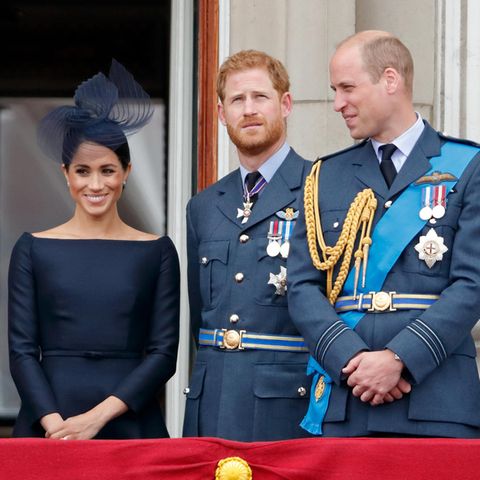 Herzogin Meghan, Prinz Harry und Prinz William