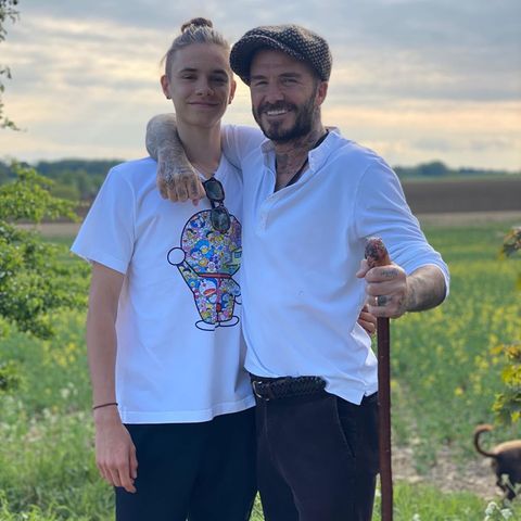 Romeo und David Beckham