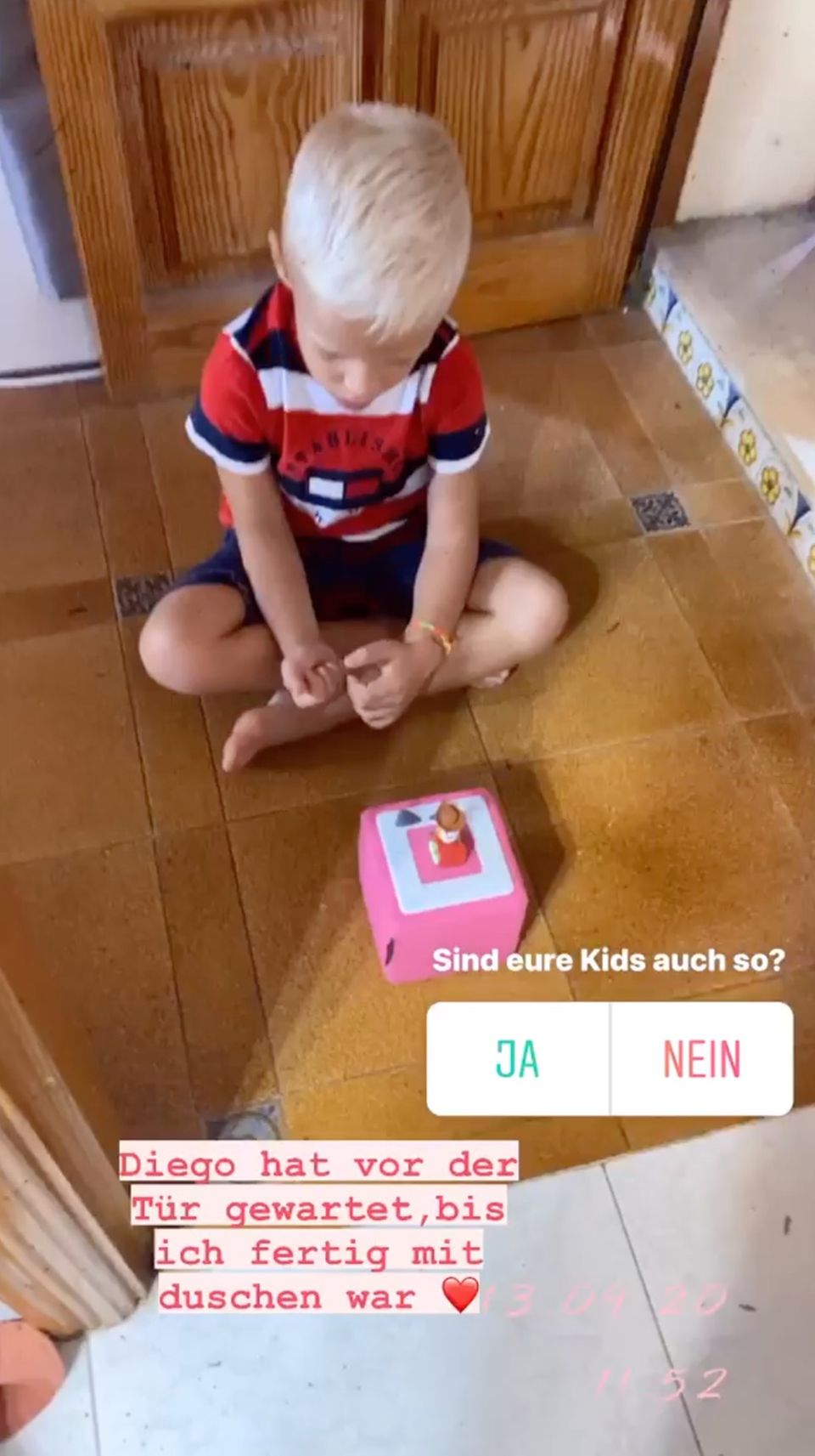 Daniela Büchner: Diese Aufnahme von Diego sorgt für Gesprächsstoff. Diese Aufnahme von Diego sorgt für Kritik.