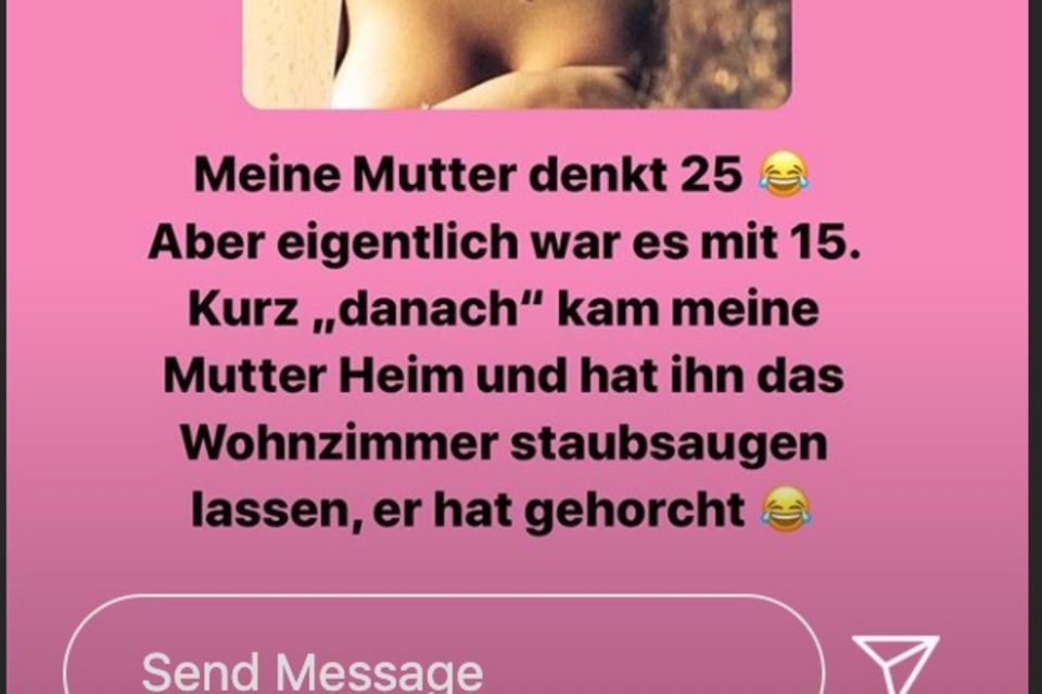 Daniela Katzenberger : Auf Instagram berichtet Daniela Katzenberger von ihrem ersten Mal. Auf Instagram berichtet Daniela Katzenberger von ihrem ersten Mal.