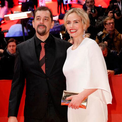 Nina Hoss mit Alex Silva bei der Eröffnung der 70. Berlinale im Februar 2020.