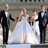 Sylvie Meis trägt ein Brautkleid von Galia Lahav