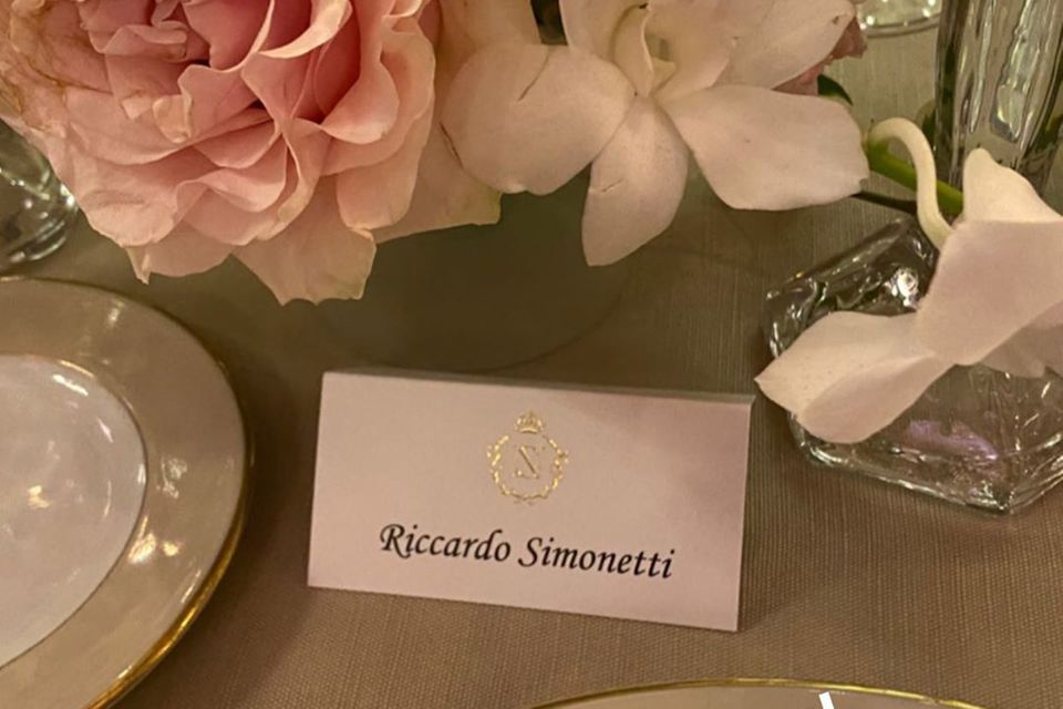 Sylvie Meis' Hochzeit: Riccardo Simonetti ist begeistert von der Tischdeko Riccardo Simonetti ist begeistert von der Tischdeko