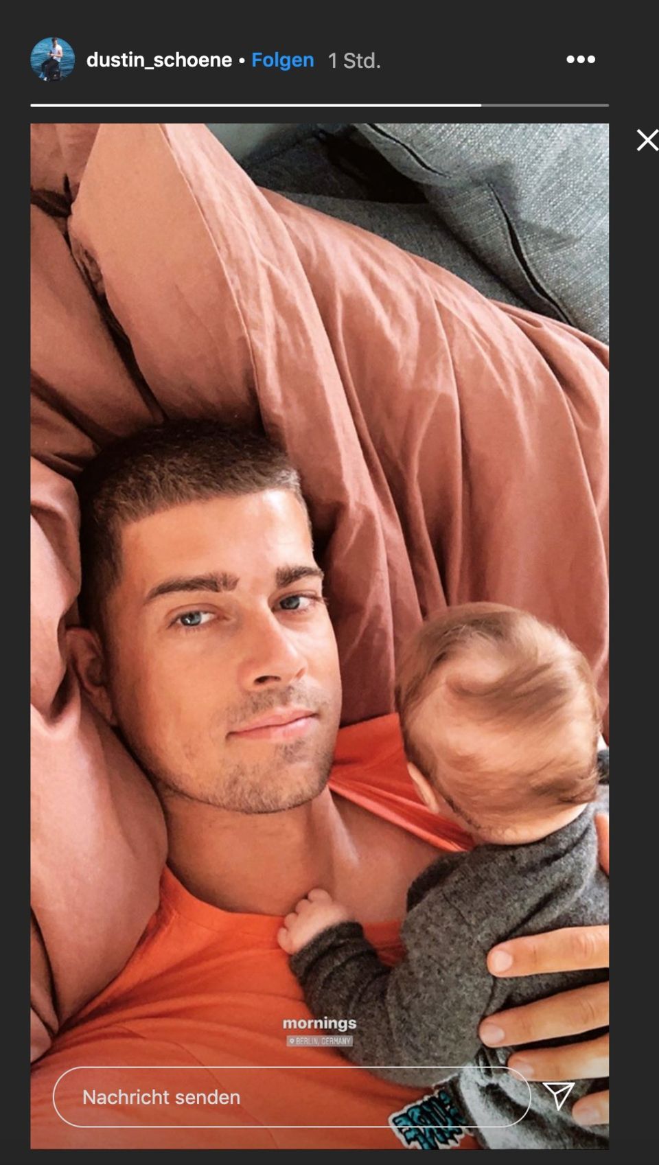 Lena Gercke + Dustin Schöne: Dustin Schöne und Tochter Zoe Dustin Schöne und Tochter Zoe