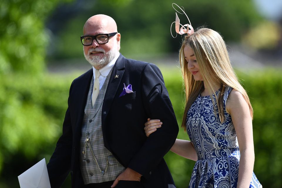 Gary Goldsmith und seine Tochter auf dem Weg zu Pippa Middletons und James Matthews' Hochzeit