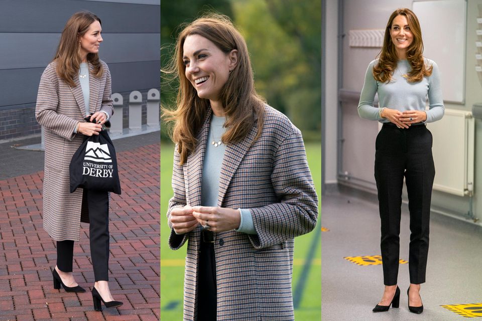 Kate, Meghan + Máxima: Kate wählt mit diesem karierten Mantel von Massimo Dutti ein - für sie - ungewöhnlich lässiges It-Piece, das ihren eleganten Look sofort cooler wirken lässt. Kate wählt mit diesem karierten Mantel von Massimo Dutti ein - für sie - ungewöhnlich lässiges It-Piece, das ihren eleganten Look sofort cooler wirken lässt.
