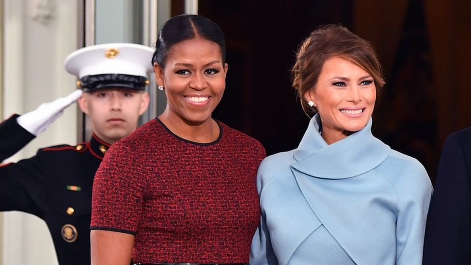 Donald Trump zurück im Weißen Haus: Michelle Obama + Melania Trump Michelle Obama + Melania Trump