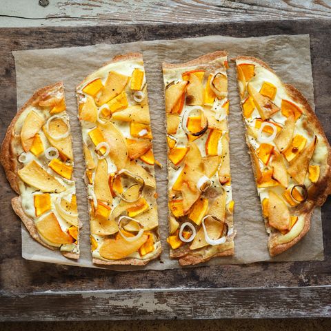 Kürbis-Flammkuchen