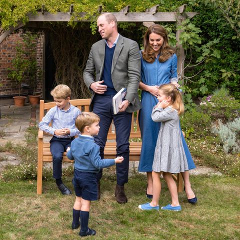 Prinz William und Herzogin Catherine mit Prinz George, Prinzessin Charlotte und Prinz Louis