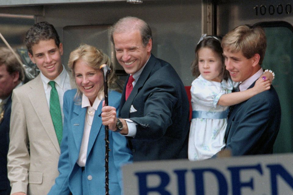 Die Bidens im Juni 1987: Hunter, Jill, Joe, Ashley und Beau.