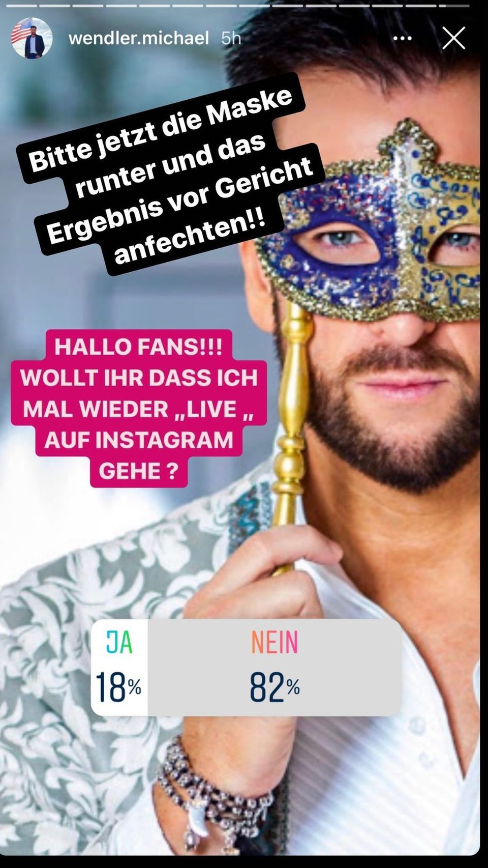 Michael Wendler: Oliver Pocher teilt gegen Michael Wendler aus. Oliver Pocher teilt gegen Michael Wendler aus.