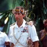 Wie ein Einheimischer: Charles beim Besuch auf Papua-Neuguinea.