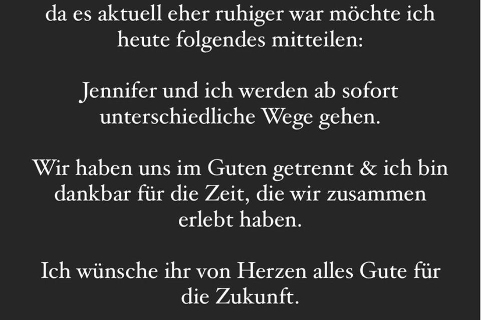 Andrej Mangold + Jennifer Lange: Andrej veröffentlicht ebenfalls ein Statement zur Trennung Andrej veröffentlicht ebenfalls ein Statement zur Trennung