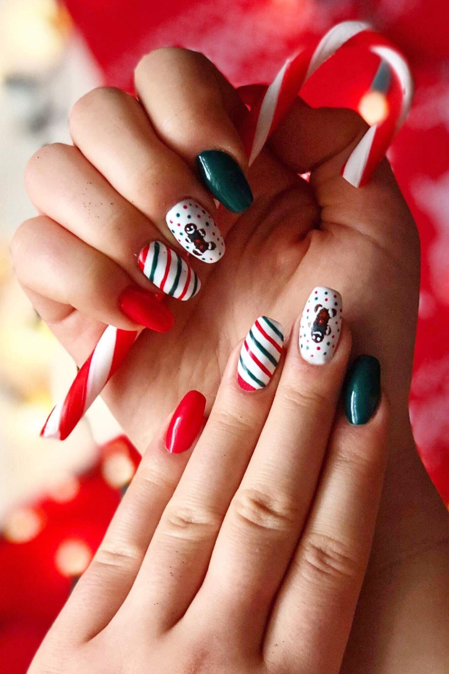 Weihnachtsnagel Festliche Nail Art Die Begeistert Gala De