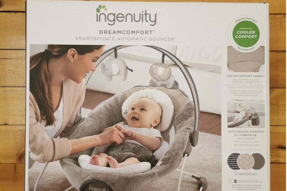 Babywippe, Babywippe Ingenuity, Verpackung Babywippe Babywippe, Babywippe Ingenuity, Verpackung Babywippe