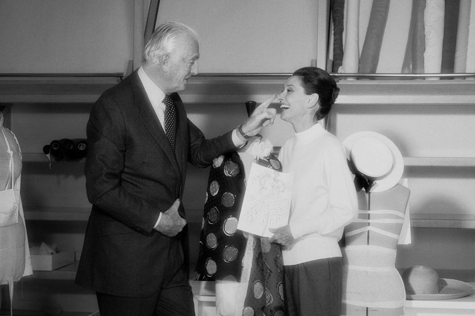 Experten-Tipps: Audrey Hepburn und Hubert de Givenchy im Januar 1991 Audrey Hepburn und Hubert de Givenchy im Januar 1991