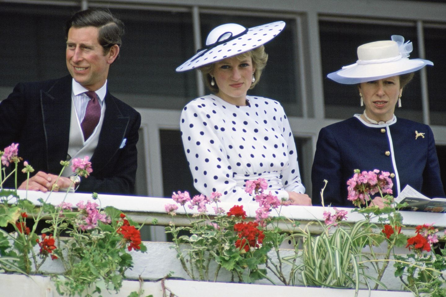 Prinz Charles, Prinzessin Diana und Prinzessin Anne