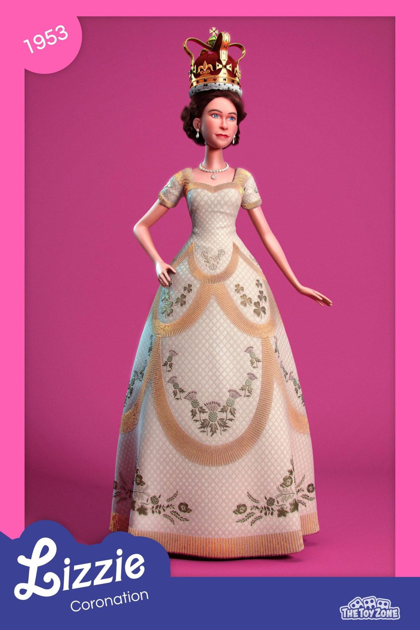 Ob diese Puppen-Queen demnächst in allen Spielzeugregalen erhältlich sein wird? Der Moment und das Outfit, das die Spielzeugmacher hier abbilden, ist für die Queen jedenfalls ein höchst emotionaler ... 