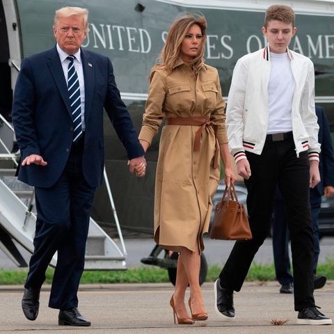 Donald, Melania + Barron Trump