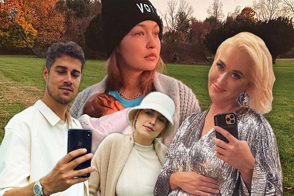 Lena Gercke, Gigi Hadid, Katy Perry + Co. freuten sich 2020 über Nachwuchs