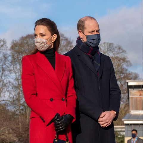 Herzogin Catherine und Prinz William besuchen am 8. Dezember 2020 ein Pflegeheim in Bath, England.