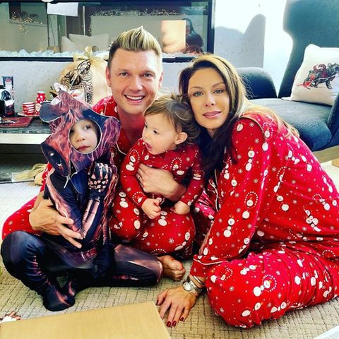 Nick Carter und Ehefrau Lauren mit ihren Kindern Odin und Saoirse