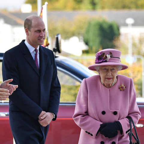 Prinz William und Queen Elizabeth
